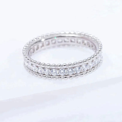 [ROYAL]PERLEE DIAMOND SILVER RING