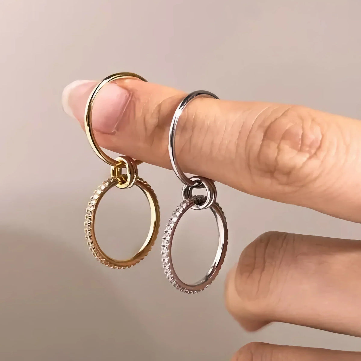 [Royal&Vicky]Adela Stacked Diamond Ring