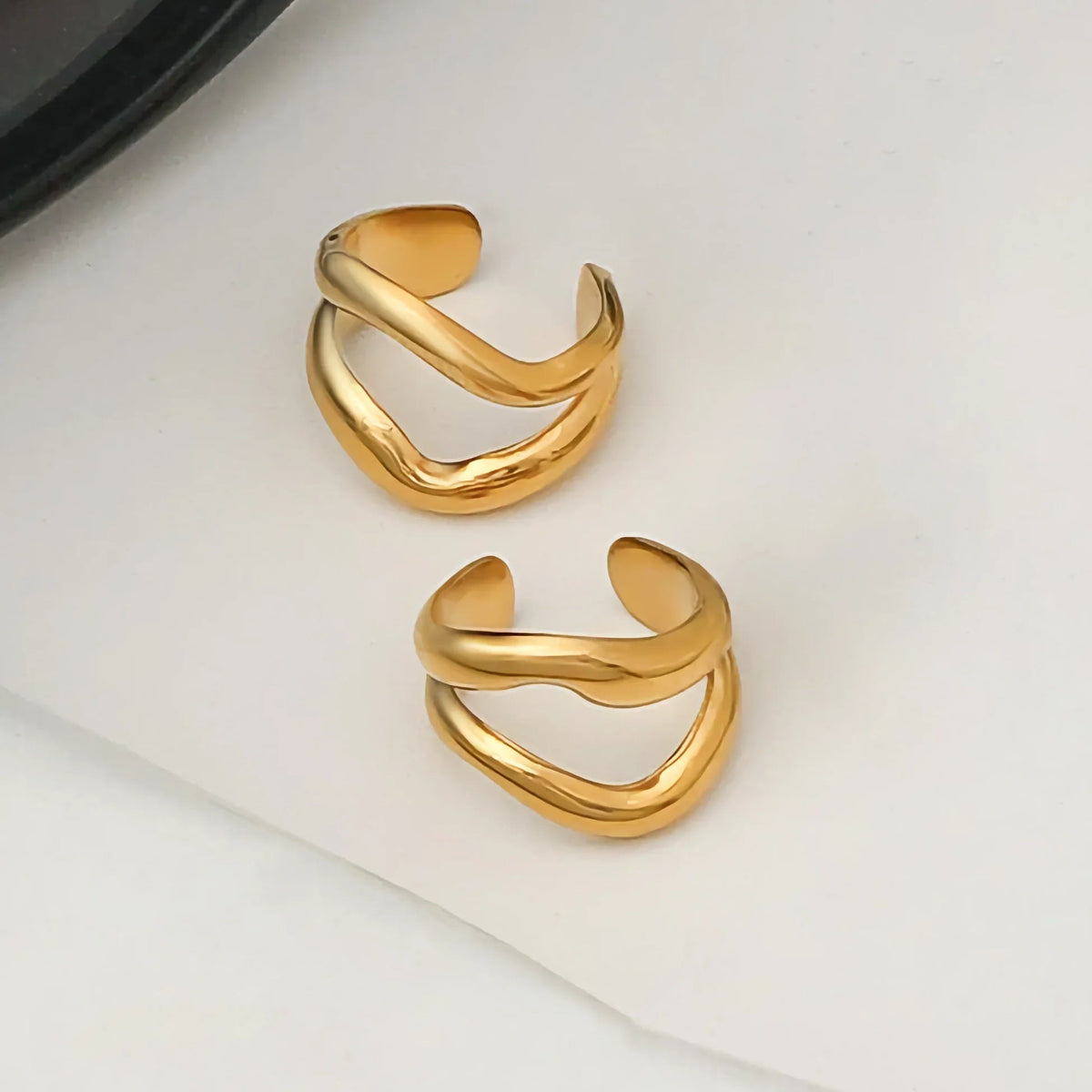 [Royal&Vicky]ロシエルゴールドイヤーカフピアス