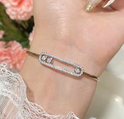 [Royal Jewellery]Move Pavé Diamond Bangle Bracelet M