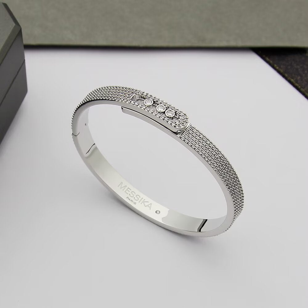[Royal Jewellery]Move Noa Full Pavé Diamond Bangle Bracelet