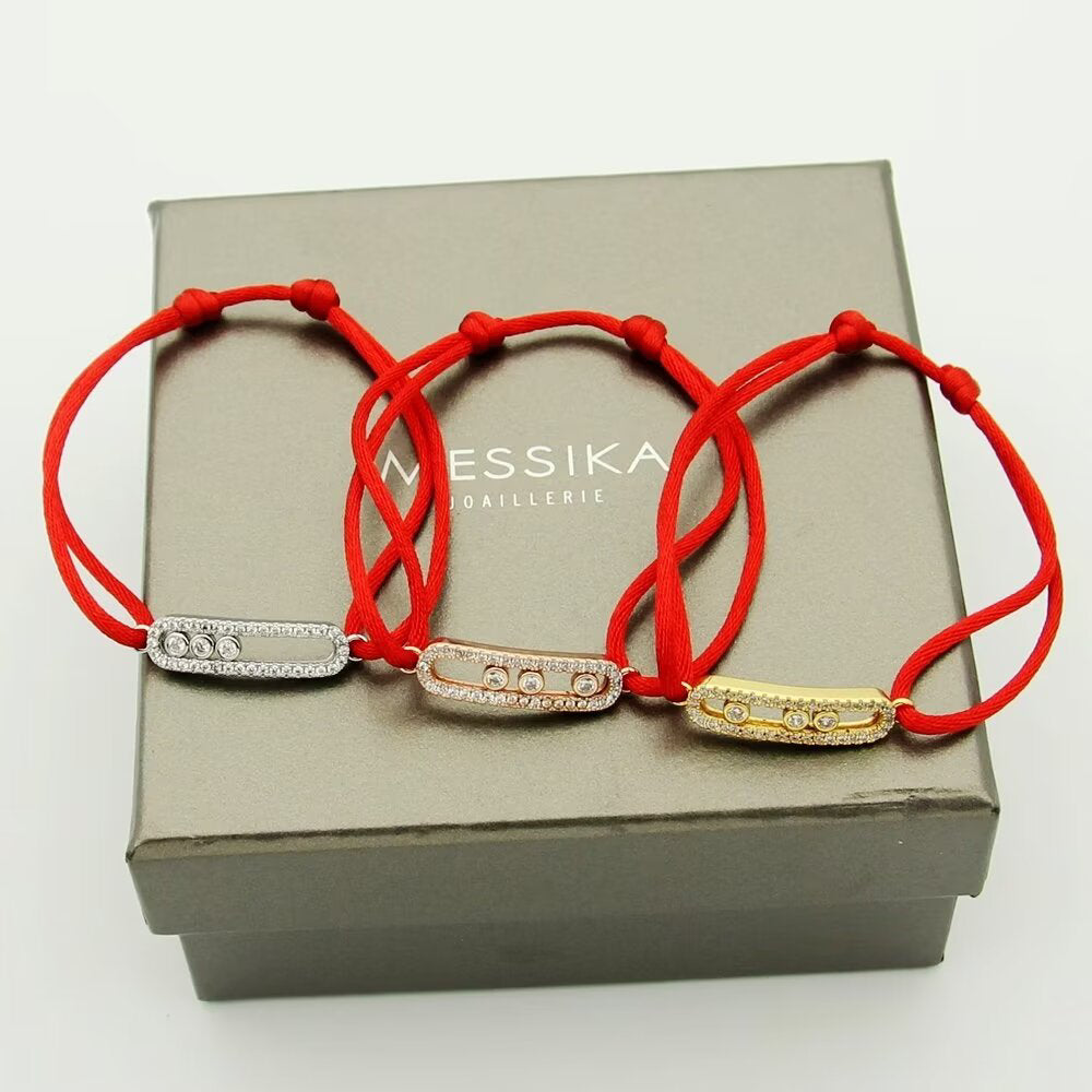 [Royal Jewellery]Messika Care(s) pink cord pavé bracelet