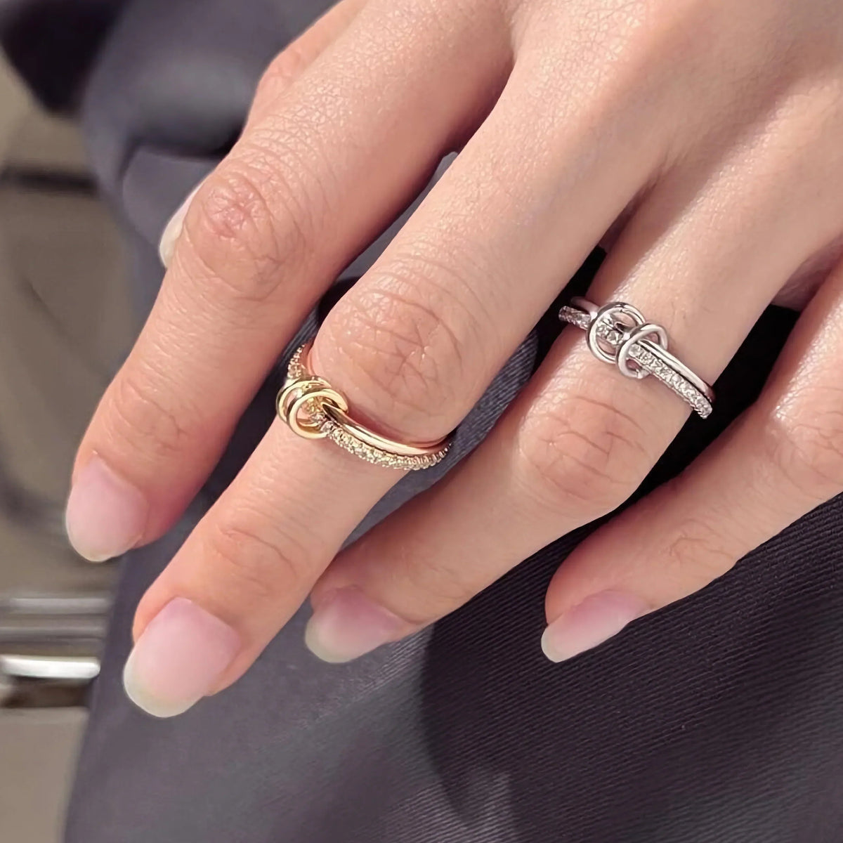 [Royal&Vicky]Adela Stacked Diamond Ring