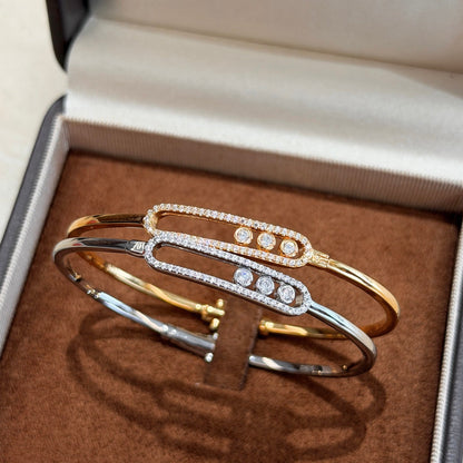 [Royal Jewellery]Move Pavé Diamond Bangle Bracelet M