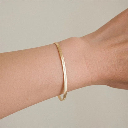 [Royal&Vicky]Vida Gold Herringbone Bracelet