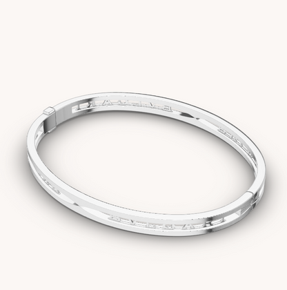 [ROYAL]ZERO 1 SPIRAL LOGO SILVER BRACELET