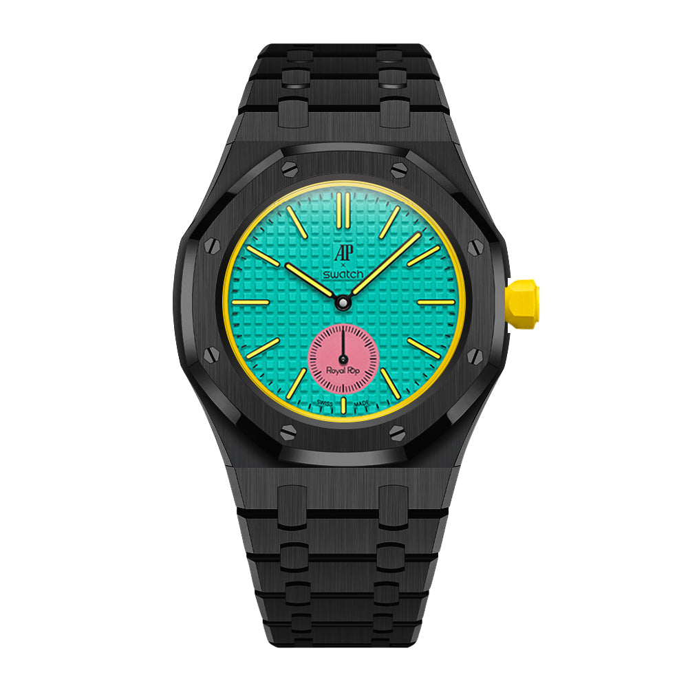 Royal Oak Pop Exklusives Stahlgehäuse & Armband Uhrband mit vollständiger Einfassung