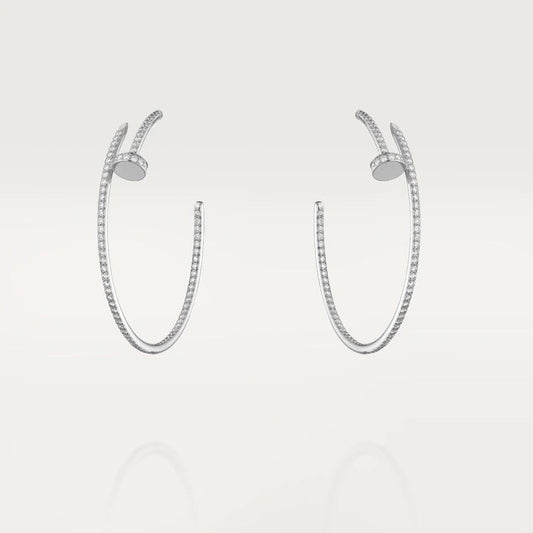 [ROYAL]JUSTE EARRINGS FULL DIAMONDS 1.8MM