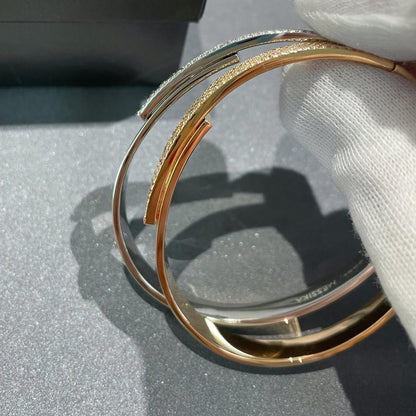 [Royal Jewellery]Move Noa Rose Gold Pavé Diamond Bangle Bracelet