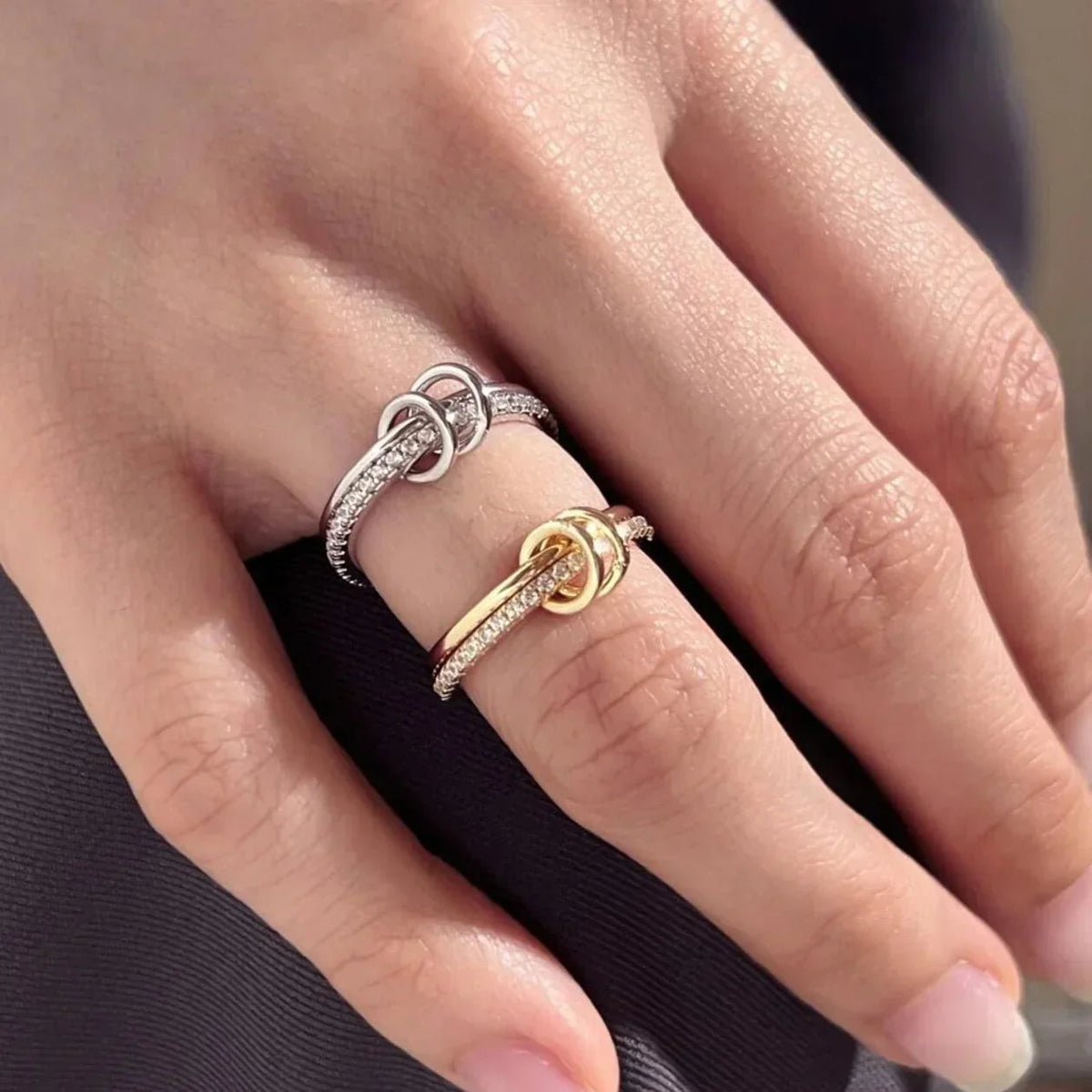 [Royal&Vicky]Adela Stacked Diamond Ring