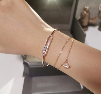 [Royal Jewellery]Move Pavé Diamond Bangle Bracelet M