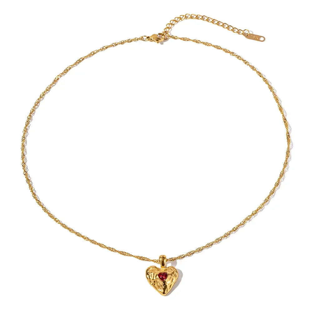 [Royal&Vicky]Vesper Gold Heart Necklace