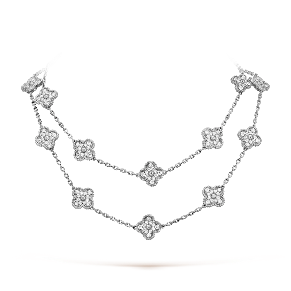 [Royal Jewellery]CLOVER 20 MOTIFS DIAMOND SILVER