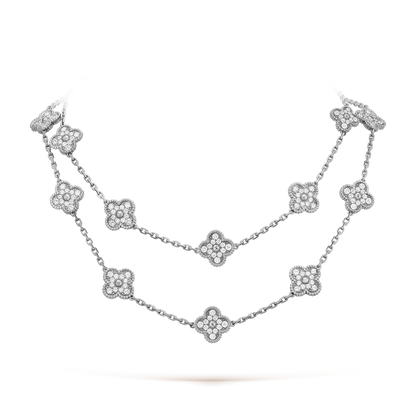[Royal Jewellery]CLOVER 20 MOTIFS DIAMOND SILVER