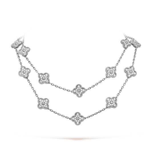 [Royal Jewellery]CLOVER 20 MOTIFS DIAMOND SILVER