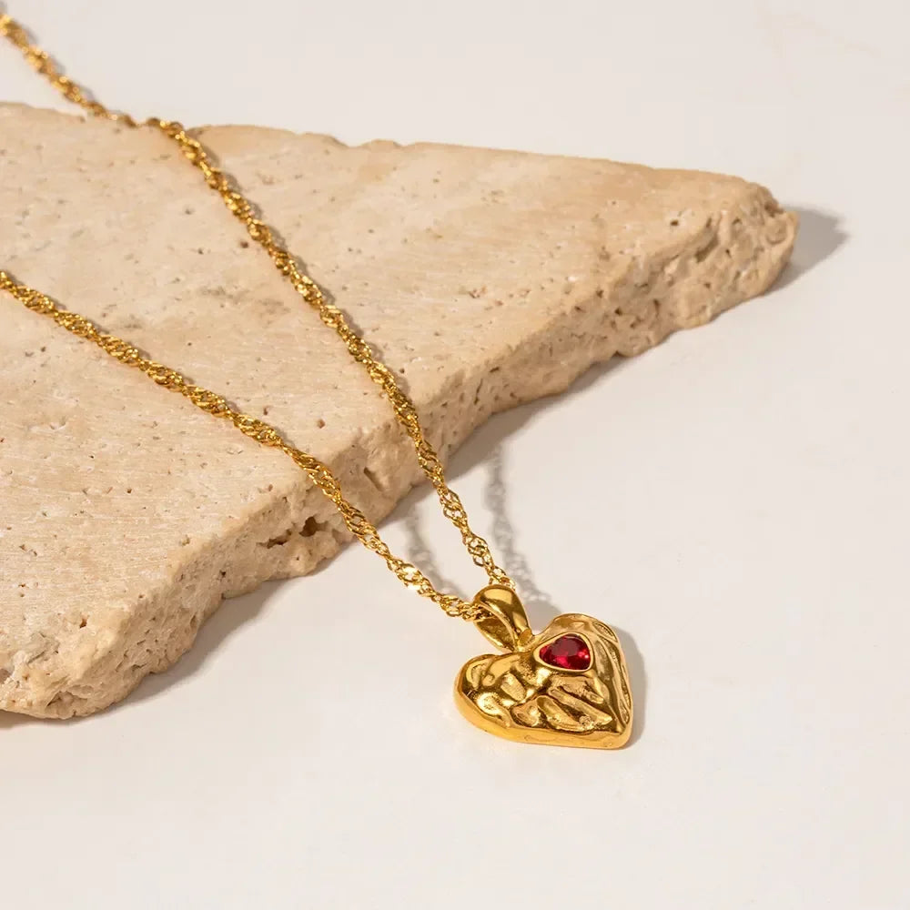 [Royal&Vicky]Vesper Gold Heart Necklace