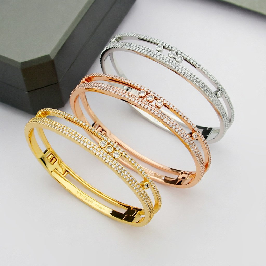 [Royal Jewellery]Move Romane pavé bangle