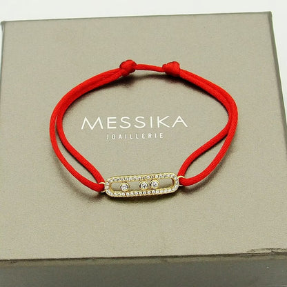 [Royal Jewellery]Messika Care(s) pink cord pavé bracelet