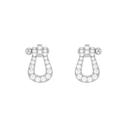 [ROYAL]FORCE 10 FULL DIAMOND STUD EARRINGS MINI MODEL