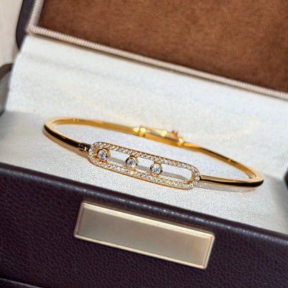 [Royal Jewellery]Move Pavé Diamond Bangle Bracelet M