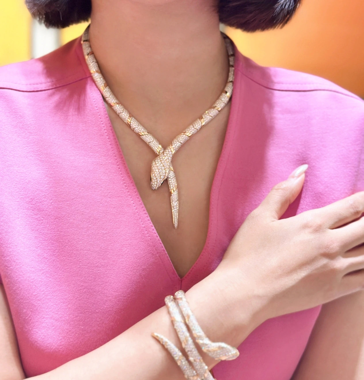 [Royal Jewellery]HAUTE COUTURE GOLD SERPENTI NECKLACE