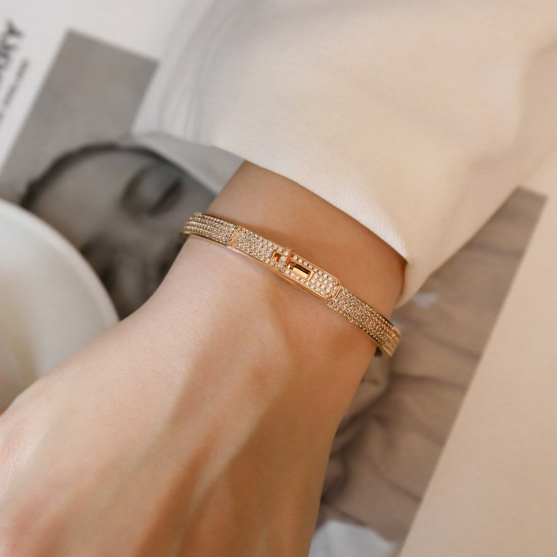 [Royal Jewellery]KELLY BRACELET DIAMOND PAVED