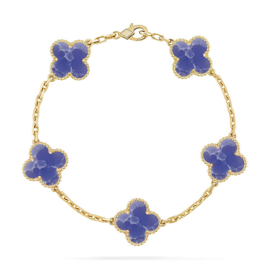 [Royal Jewellery]CLOVER 5 MOTIF BLUE VEINS BRACELET COLLECTION