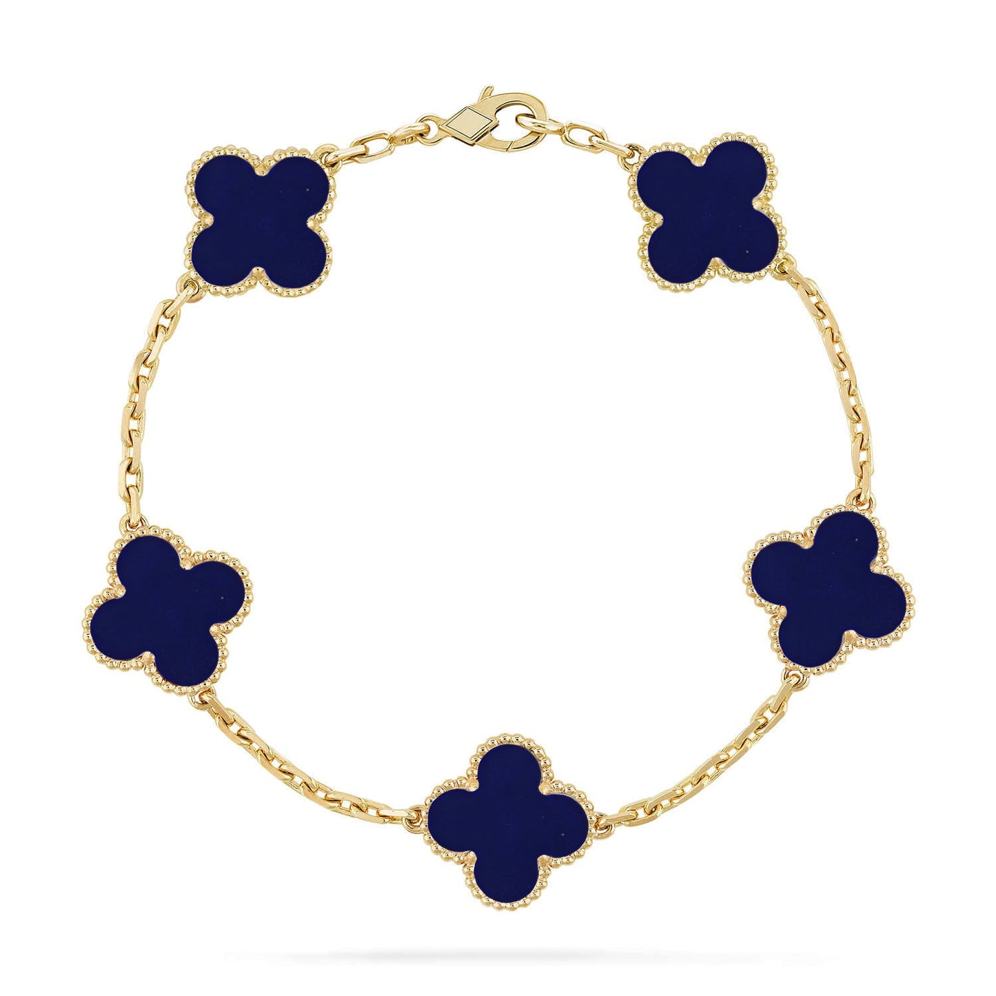 [Royal Jewellery]CLOVER 5 MOTIF LAPIS LAZULI BRACELET COLLECTION