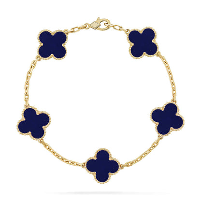 [Royal Jewellery]CLOVER 5 MOTIF LAPIS LAZULI BRACELET COLLECTION