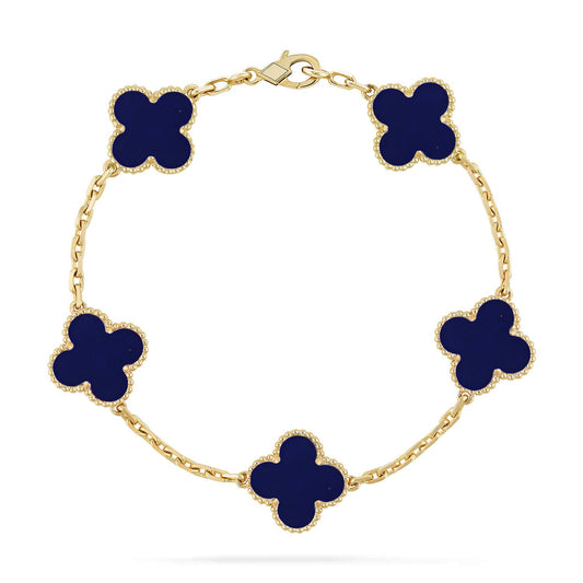 [Royal Jewellery]CLOVER 5 MOTIF LAPIS LAZULI BRACELET COLLECTION