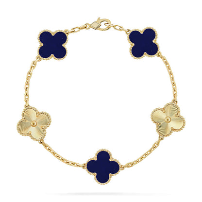 [Royal Jewellery]CLOVER 5 MOTIF LAPIS LAZULI BRACELET COLLECTION