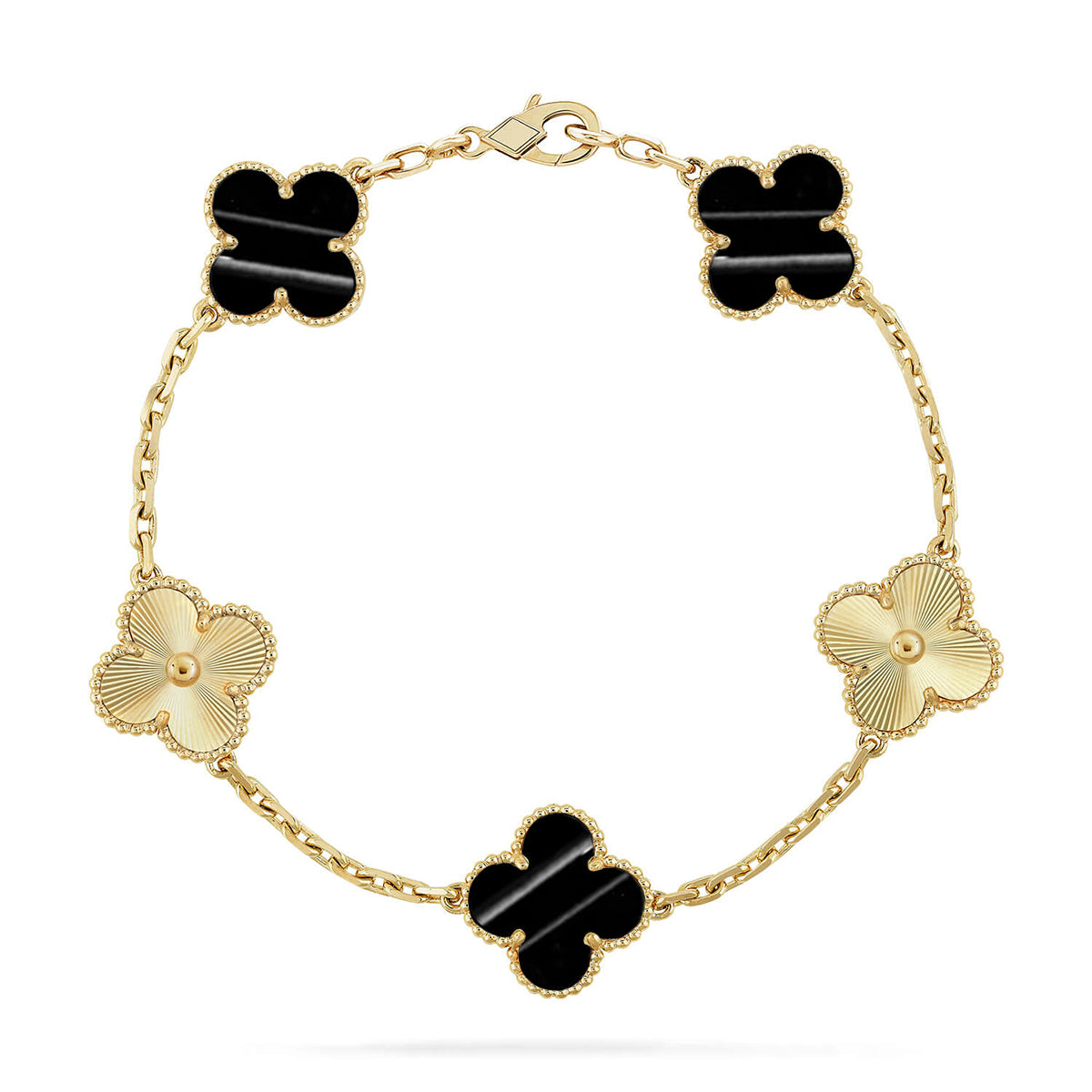 [Royal Jewellery] CLOVER 5 MOTIF PULSAR STONE BRACELET COLLECTION