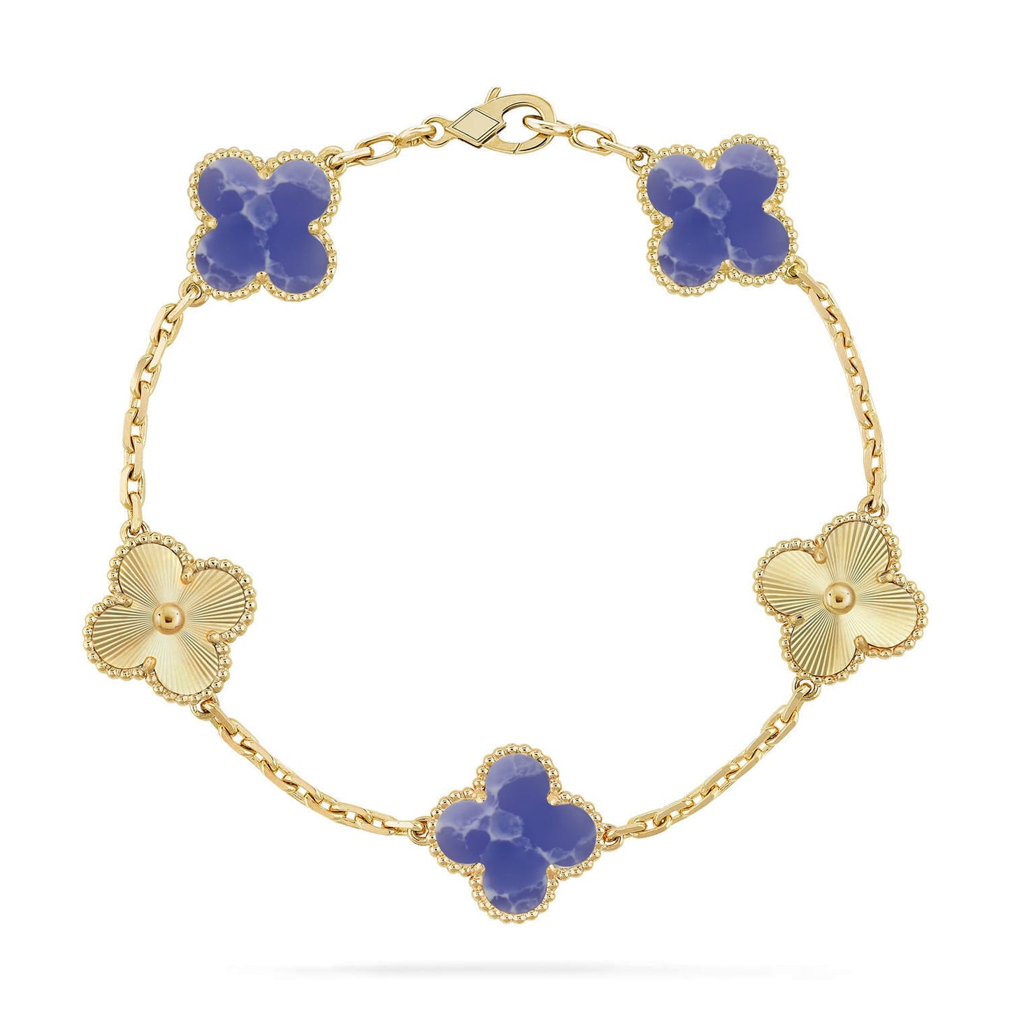 [Royal Jewellery]CLOVER 5 MOTIF BLUE VEINS BRACELET COLLECTION