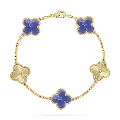 [Royal Jewellery]CLOVER 5 MOTIF BLUE VEINS BRACELET COLLECTION