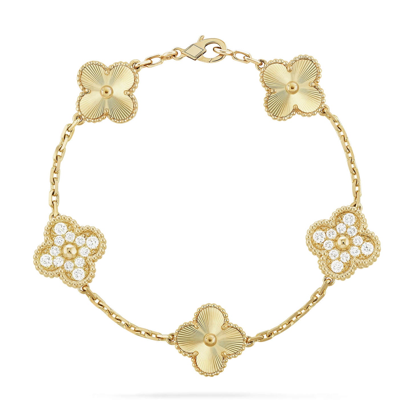 [Royal Jewellery] CLOVER 5 MOTIF LASER BRACELET COLLECTION