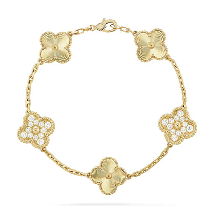 [Royal Jewellery] CLOVER 5 MOTIF LASER BRACELET COLLECTION