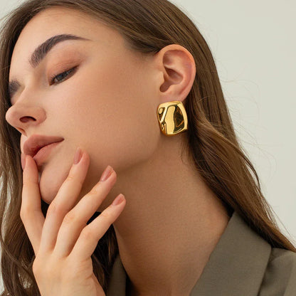 [Royal&Vicky]Poppy Gold Ohrringe