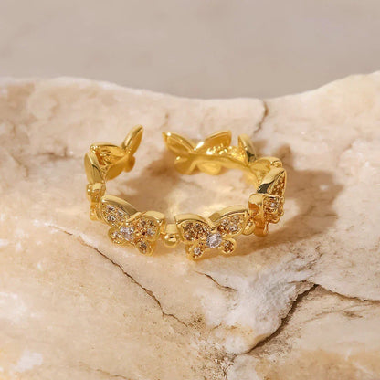 [Royal&Vicky]Colleen Butterfly Gold Ring