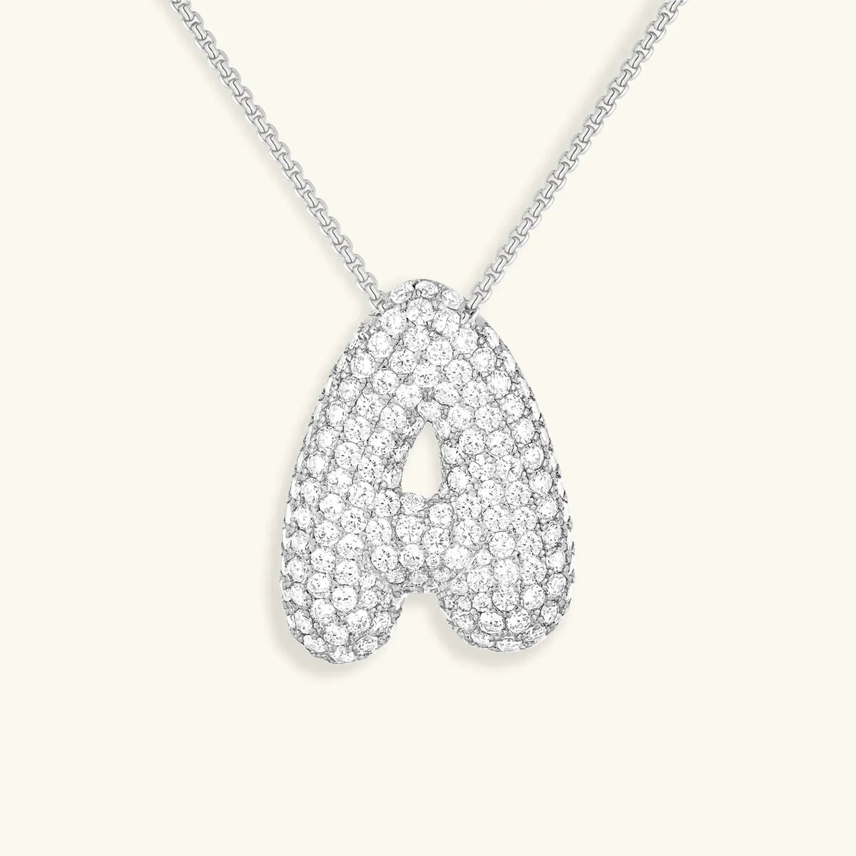 [Royal&Vicky] Bubble-Initialen-Diamantkette