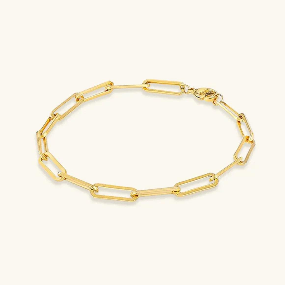 [Royal&Vicky]Eloise Gold Paperclip Bracelet
