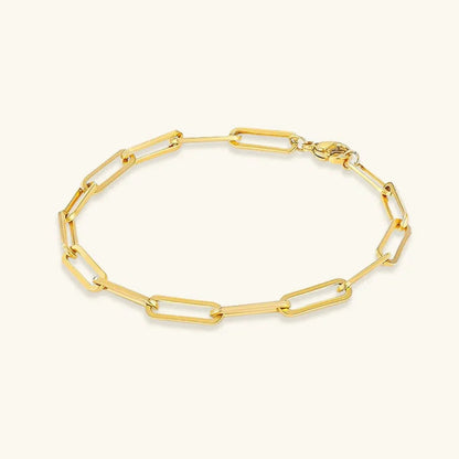 [Royal&Vicky]Eloise Gold Paperclip Bracelet