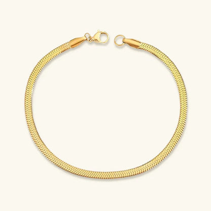 [Royal&Vicky]Vida Gold Herringbone Bracelet