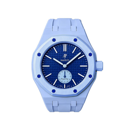 Eksklusives Oak Pop hellblaues Silikonarmband
