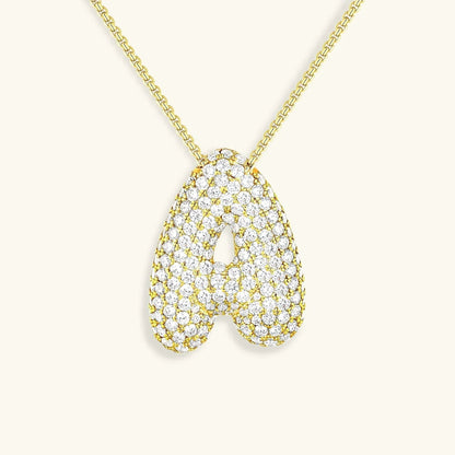 [Royal&Vicky] Bubble-Initialen-Diamantkette