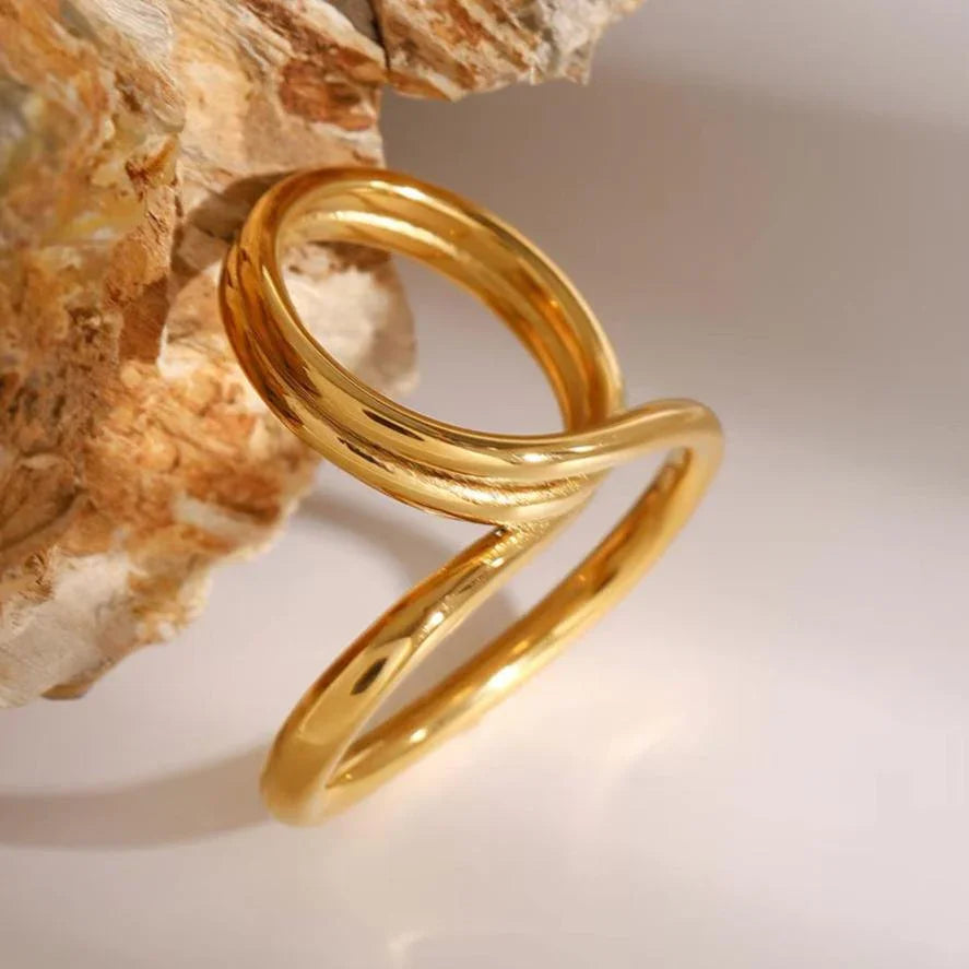 [Royal&Vicky]Meri Zeitgenössischer Goldring