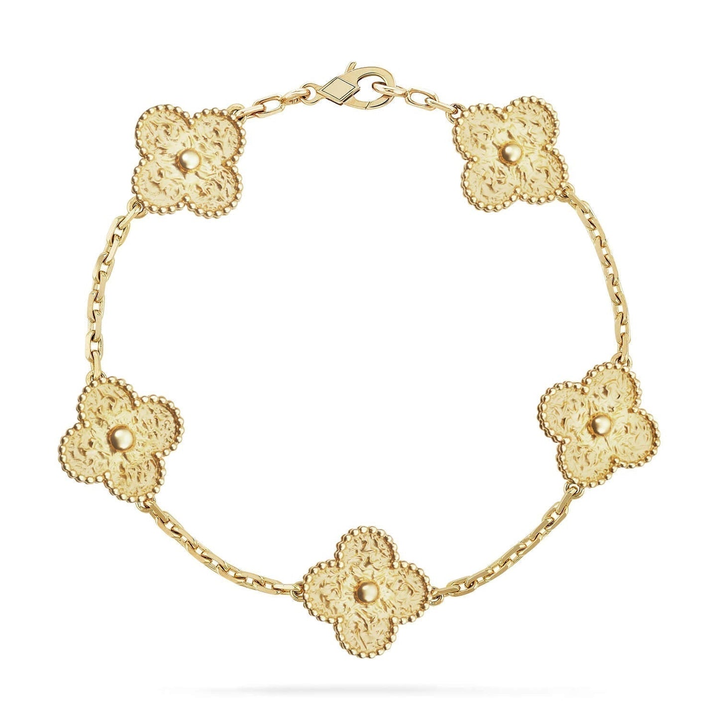 [ROYAL]CLOVER 5 MOTIFS BRONZING BRACELET