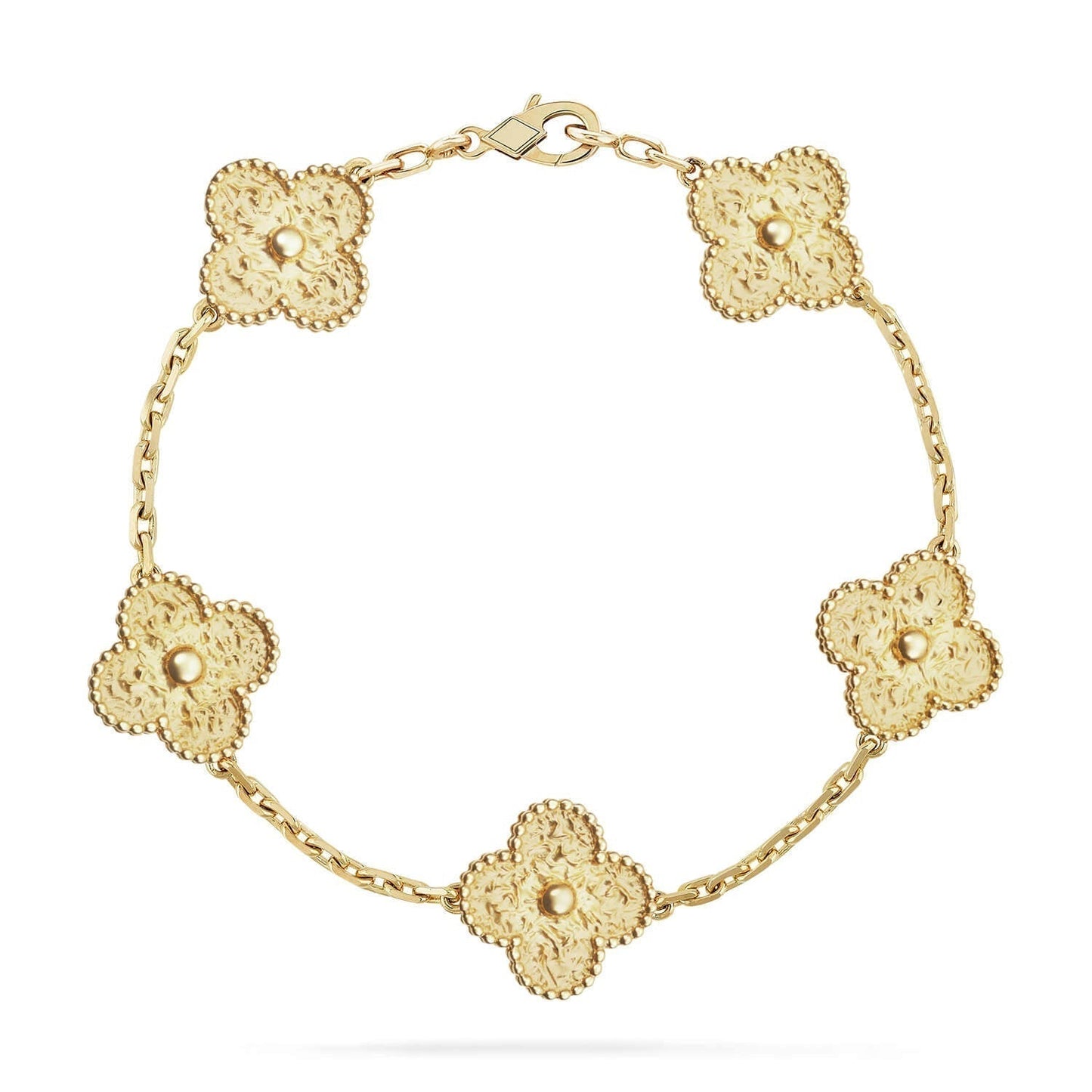 [Royal Jewellery]CLOVER 5 MOTIFS BRONZING BRACELET