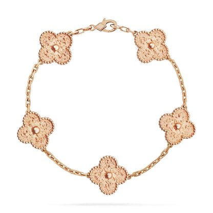 [Royal Jewellery]CLOVER 5 MOTIFS BRONZING BRACELET