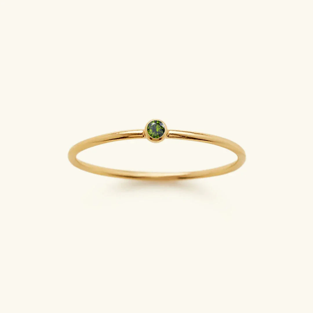 [Royal&Vicky]Amelia Birthstone Stacker Ring