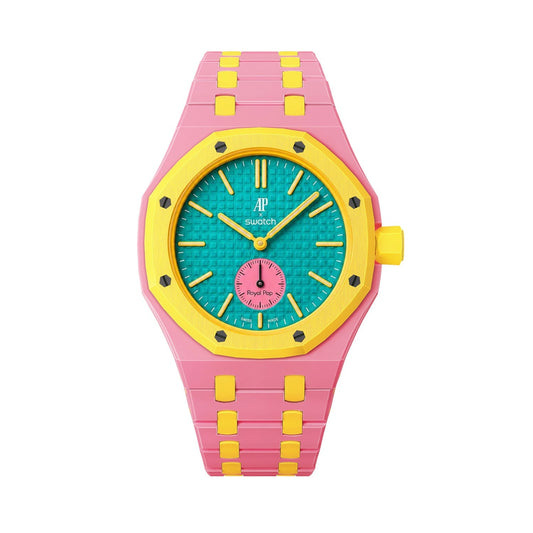 Oak Pop Exklusiver rosa und gelber Bioceramic-Armband